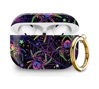 Compatible with AirPod Pro 2nd//1st Generation Case Cover with Key Chain,Full Protective Shockproof Wireless Headphone Case for Airpod Pro 2023/2022/2019(Colored Spider)