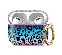Compatible with AirPod Pro 2nd//1st Generation Case Cover with Key Chain,Full Protective Shockproof Wireless Headphone Case for Airpod Pro 2023/2022/2019（Blue Purple）