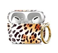 Compatible with AirPod Pro 2nd//1st Generation Case Cover with Key Chain,Full Protective Shockproof Wireless Headphone Case for Airpod Pro 2023/2022/2019（Leopard Print）