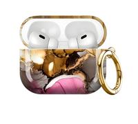 Compatible with AirPod PRO 3 2025 Shockproof Drop-Proof Wireless Earbuds Case with Keychain, Universal for Men and Women（Marble Pattern 15）