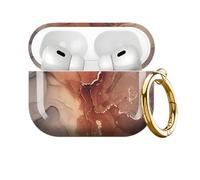Compatible with AirPod PRO 3 2025 Shockproof Drop-Proof Wireless Earbuds Case with Keychain, Universal for Men and Women（Marble Pattern 7）