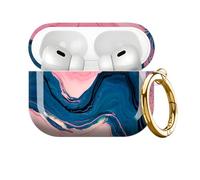 Compatible with AirPod PRO 3 2025 Shockproof Drop-Proof Wireless Earbuds Case with Keychain, Universal for Men and Women（Marble Pattern 3）