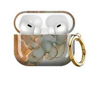 Compatible with AirPod PRO 3 2025 Shockproof Drop-Proof Wireless Earbuds Case with Keychain, Universal for Men and Women（Marble Pattern 12）