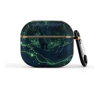 Compatible with AirPods 3 Case,Glow in The Dark Printed PC Protective Headphone Charging Cover with Keychain for Airpods 2021 3rd Generation,Drop Protection Scratch And Dust Resistant