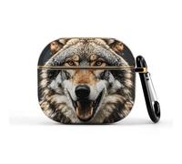 Compatible with AirPods 3 Case,Hungry Like A Wolf Printed PC Protective Headphone Charging Cover with Keychain for Airpods 2021 3rd Generation,Drop Protection Scratch And Dust Resistant
