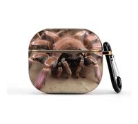 Compatible with AirPods 3 Case,Large Mexican Pink Tarantula Printed PC Protective Headphone Charging Cover with Keychain for Airpods 2021 3rd Generation,Drop Protection Scratch And Dust Resistant