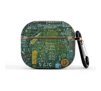 Compatible with AirPods 3 Case,Math Question Printed PC Protective Headphone Charging Cover with Keychain for Airpods 2021 3rd Generation,Drop Protection Scratch And Dust Resistant