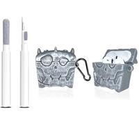 Compatible with AirPods 4 Case 2024, Cute Cartoon Character 3D Game Element Anime Kawaii Fashion Air pod Case 4th Generation with Keychain & Cleaner Kit for Men Women Boys Girls Teens