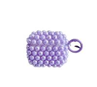 Compatible with AirPods 4 Headphones Case Cover, Laser Pearl Texture, Non-Slip Earphone Case with Ring Buckle Anti-Lost, Earbuds Case for Women Men