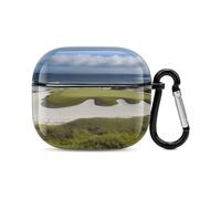 Compatible with AirPods Case Cover Beach Golf Course Full Protective Headphone Cover Compatible for Airpods 3rd,Supports Wireless Charging with Carabiner Front LED Visible