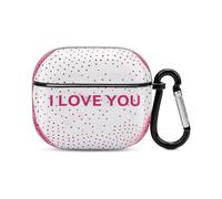 Compatible with AirPods Case Cover Valentine's Day Confession Full Protective Headphone Cover Compatible for Airpods 3rd,Supports Wireless Charging with Carabiner Front LED Visible