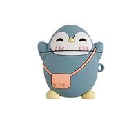 Compatible with AirPods Case, Silicone 3D Animal Cute Penguin Chicken Duck Reindeer Piggy Fun Cartoon Character Airpod Cover (AirPods 1.2, Smile Penguin)