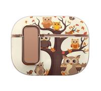 Compatible with AirPods Pro 2 Case,Cartoon Family Owls On The Brown Tree Full Protective Headphone Cover for Airpods Pro 2,Supports Wireless Charging