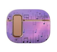 Compatible with AirPods Pro 2 Case,Purple Music Notes Full Protective Headphone Cover for Airpods Pro 2,Supports Wireless Charging