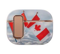 Compatible with AirPods Pro 2 Case,Small Canadian Flags Full Protective Headphone Cover for Airpods Pro 2,Supports Wireless Charging