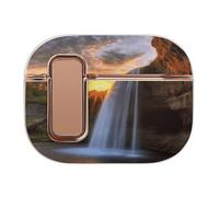 Compatible with AirPods Pro 2 Case,Waterfall at Sunset Full Protective Headphone Cover for Airpods Pro 2,Supports Wireless Charging