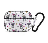 Compatible with Airpods Pro 2nd Generation Case Cover - Cute Case Compatible with Airpods Pro Case Cover, Cute French Bulldog Love Stars Case Compatible with Airpods Pro 2 Case