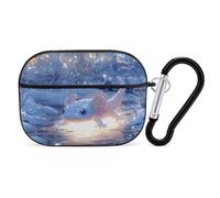 Compatible with Airpods Pro 2nd Generation Case Cover - Cute Case Compatible with Airpods Pro Case Cover, Winter Axolotl in Frozen Pond A Case Compatible with Airpods Pro 2 Case