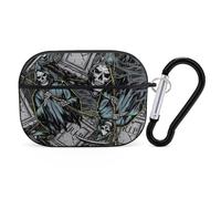 Compatible with Airpods Pro 2nd Generation Case Cover - Cute Case Compatible with Airpods Pro Case Cover, Grim Reaper Tombstones Pattern Case Compatible with Airpods Pro 2 Case