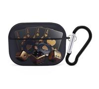 Compatible with Airpods Pro 2nd Generation Case Cover - Cute Case Compatible with Airpods Pro Case Cover, Casino Cards Poker Case Compatible with Airpods Pro 2 Case