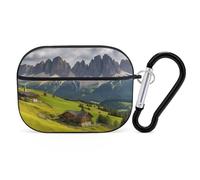 Compatible with AirPods Pro 2nd Generation Case Cover,Surrounded by Mountainsprinted PC Hard Shell Shock Protective Cover for Apple AirPods Pro 2 With Keychain Support Wireless Charging