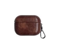 Compatible with AirPods Pro, Business Protective Shock-Absorbing Leather Earphone Cover Headphone Case with Keychain Accessories-Color#6