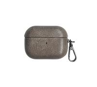 Compatible with AirPods Pro, Business Protective Shock-Absorbing Leather Earphone Cover Headphone Case with Keychain Accessories-Color#3