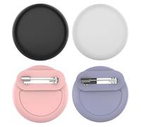 Compatible with Airtag Holder Kids, 4 PCS Air Tagged Holder for Kids with Invisible Pin, Anti-lost Silicone Protective Cover for Children, Elderly, Luggage, Clothing (Mix)