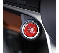 Compatible With Alfa For Romeo For Giulia For Stelvio 2017-2020 Car Accessories Engine Start Stop Switch Button Cover Trim Interior Accessories(Red)