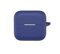 Compatible with Anker Soundcore Aeroclip 2 Headphone Protective Case-Blue | Slim Fit Soft Silicone Shock-Absorbing Earphone Cover Accessories with Keychain