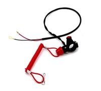 Compatible With Apollo For ATV 49CC For Mini Dirt Bike Quad Moto With Tether Lanyard 22mm Motorcycle Emergency Kill Stop Switch Ignition Switch Motorcycle Start Stop Button(Bullet shape)