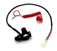 Compatible With Apollo For ATV 49CC For Mini Dirt Bike Quad Moto With Tether Lanyard 22mm Motorcycle Emergency Kill Stop Switch Ignition Switch Motorcycle Start Stop Button(Socket shape)