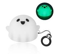 Compatible with Apple AirPods 4th Generation Case 2024, Luminous Cute 3D Ghost Case Designed for Airpods 4 Gen, Soft Silicone Anime Funny AirPods 4 Cases Cover for Women Men Kids Teens Girls Boys