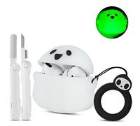 Compatible with Apple AirPods Pro 2nd/1st Generation Charging Case Cover with Cleaner Kit, Luminous 3D Halloween Ghost Funny Anime Soft Silicone Protective Case for Airpod Pro and Pro 2