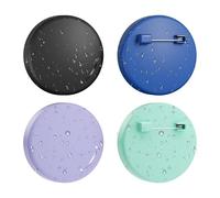 Compatible with Apple AirTag Holder Kid Hidden, 4 Pack IPX8 Fully Sealed Waterproof for Air Tag Hidden Kids with Invisible Pin, for Children, Elderly, Luggage, Clothing（Light Purple+Green+Black+Blue）