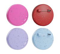 Compatible with Apple AirTag Holder Kid Hidden, 4 Pack IPX8 Sealed Waterproof for AirTag Hidden Kids with Invisible Pin, for Children, Elderly, Luggage, Clothing（Light Purple+Rose Red+Light Blue+Red）