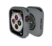 Compatible with Apple Watch Band 41mm 40mm Bumper Case, Elkson Quattro Rugged Men Bands for Apple Watch SE and iWatch Series 7 6 5 4 Cover, Sport Military Protective Cases Drop-Proof, Grey