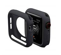 Compatible with Apple Watch Series SE 6/5/4, 42 mm, ultra-thin, soft, shock-resistant TPU bumper case. Black