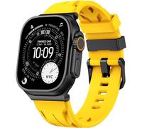 Compatible With Apple Watch Strap 44/45/46/49mm Silicone Band for iWatch Ultra 3/2 Series 11/10, Sport Strap for i Watch Serie 9/8/7/6/5/4/SE 3/2 Replacement Watchband (Racing Yellow)