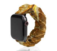 Compatible with Apple Watch Stretchy Band 38mm 40mm 42mm 44mm Women Men,Citrus Juice Art Printed Polyester Elastic Replacement Straps for IWatch Series 5 4 3 2 1