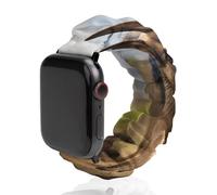 Compatible with Apple Watch Stretchy Band 38mm 40mm 42mm 44mm Women Men,Running German Shepherd Dog Printed Polyester Elastic Replacement Straps for IWatch Series 5 4 3 2 1