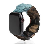 Compatible with Apple Watch Stretchy Band 38mm 40mm 42mm 44mm Women Men,The Horse Is Drinking Water Printed Polyester Elastic Replacement Straps for IWatch Series 5 4 3 2 1
