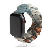 Compatible with Apple Watch Stretchy Band 38mm 40mm 42mm 44mm Women Men,Two Polar Bears Printed Polyester Elastic Replacement Straps for IWatch Series 5 4 3 2 1