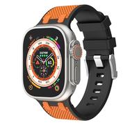 Compatible with Apple Watch Ultra Bands 49mm 44mm 45mm 42mm Women Men, Silicone Replacement Sport Strap for iWatch Ultra 2/1 Series 9 8 7 6 5 4 3 2 1 SE