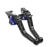 Compatible with Aprilia for RS125 1997 1998 1999 2000 2001 2002 2003 2004 2005 Motorcycle Brake Handle Levers Short Brake Clutch Moto Handlebar Levers(Black-Blue)