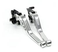 Compatible with Aprilia for RS125 1997 1998 1999 2000 2001 2002 2003 2004 2005 Motorcycle Brake Handle Levers Short Brake Clutch Moto Handlebar Levers(Silver)