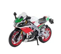 Compatible with Aprilia RSV4 RR1000 1/12 Toy Motorcycle Diecast Metal Miniature Model No Batteries Included(White)