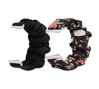 Compatible with Armitron Matrix Smartwatch bands, 20mm, 22mm Quick Release Fabric Elastic Scrunchie Elastic Watch Band Women Cute Replacement Straps Compatible with Armitron Connect Matrix, Link