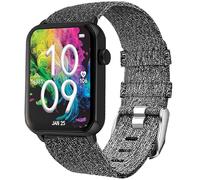 Compatible with Armitron Matrix Smartwatch bands, 20mm, 22mm Quick Release Jewelry Chain Metal Wristband with Leather Compatible with Armitron Connect Matrix, Link, Lunar, Boom, Eclipse Smartwatch