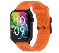 Compatible with Armitron Matrix Smartwatch bands, 20mm, 22mm Quick Release Silicone Sport Strap Watchband Compatible with Armitron Connect Matrix, Link, Lunar, Boom, Eclipse Smartwatch (Orange, 22mm